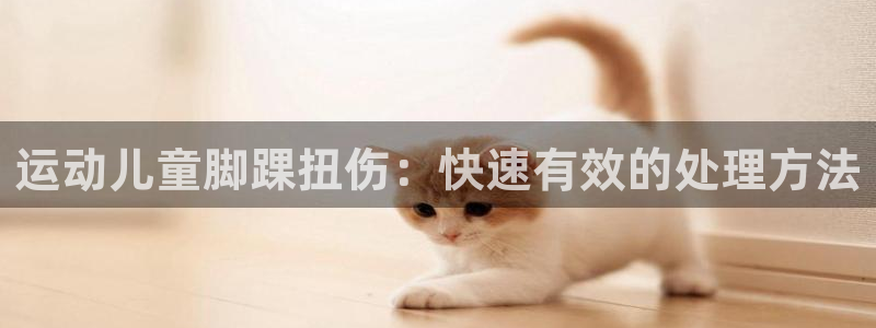 焦点娱乐游戏怎么玩的：运动儿童脚踝扭伤：快速有效的处
