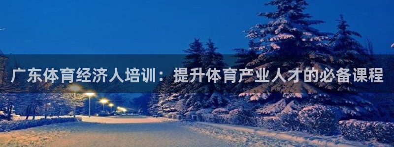 焦点娱乐是黑平台吗：广东体育经济人培训：提升体育产业