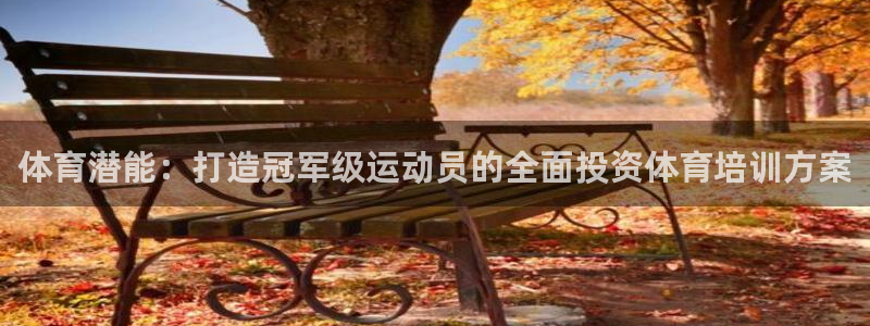 焦点娱乐总代理：体育潜能：打造冠军级运动员的全面投资