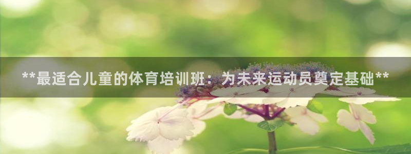 焦点娱乐违法吗：**最适合儿童的体育培训班：为未来运