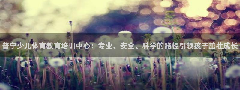 焦点娱乐app下载：普宁少儿体育教育培训中心：专业、安全、科